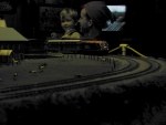 The Metra train in motion — a better action shot