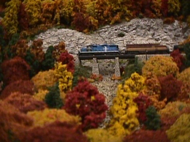 Crawford Notch N scale layout at a show